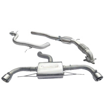 Audi TT 1.8 & 2.0 TFSI (Mk2) (2WD) Dubbla Utblås 11- Turboback-sportavgassystem (Med Sportkatalysator) Cobra Sport